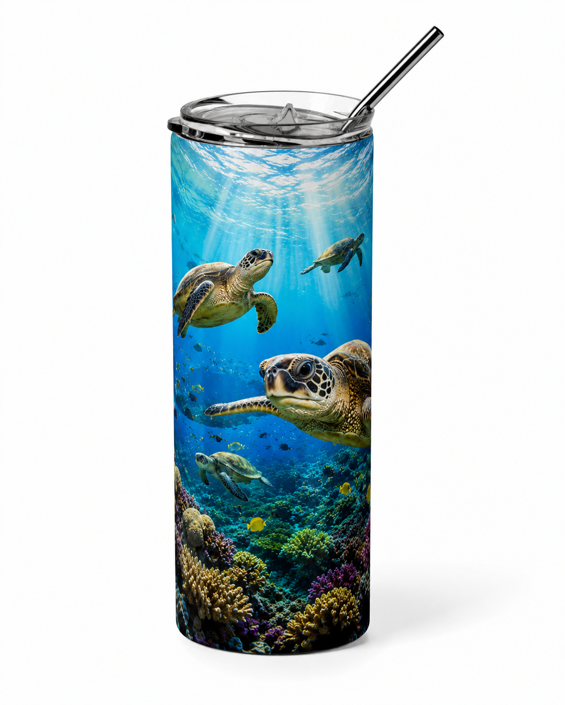 Ocean Majesty: Sea Turtles 20oz Skinny Tumbler