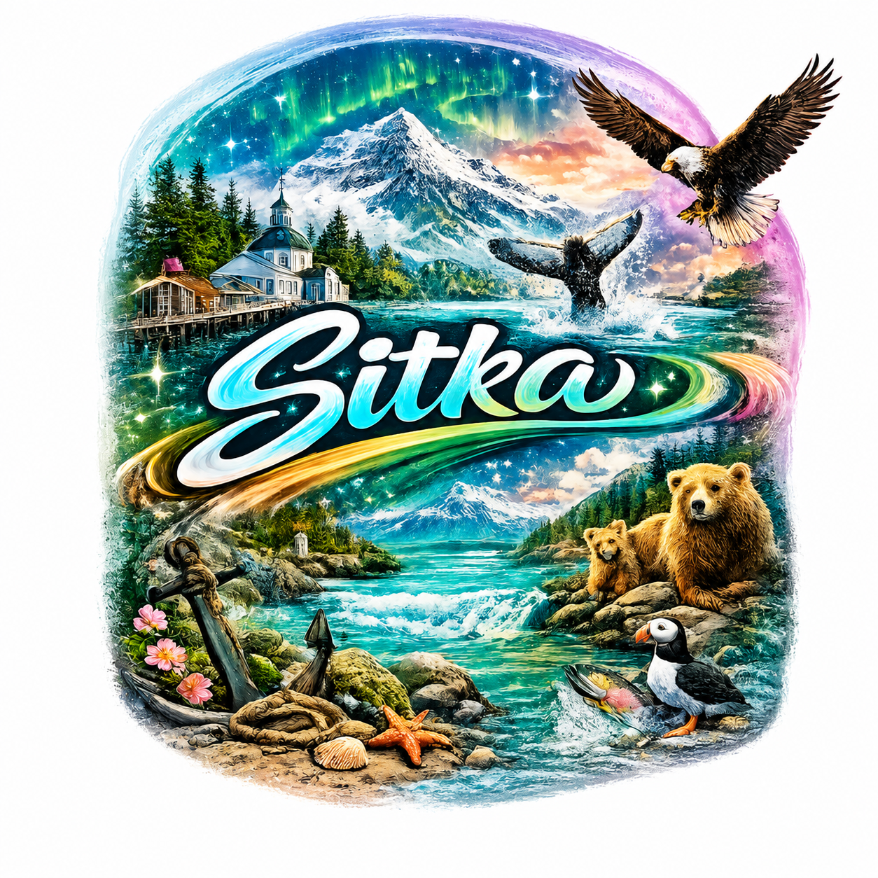 "Sitka" Alaskan Beauty Unisex T-Shirt