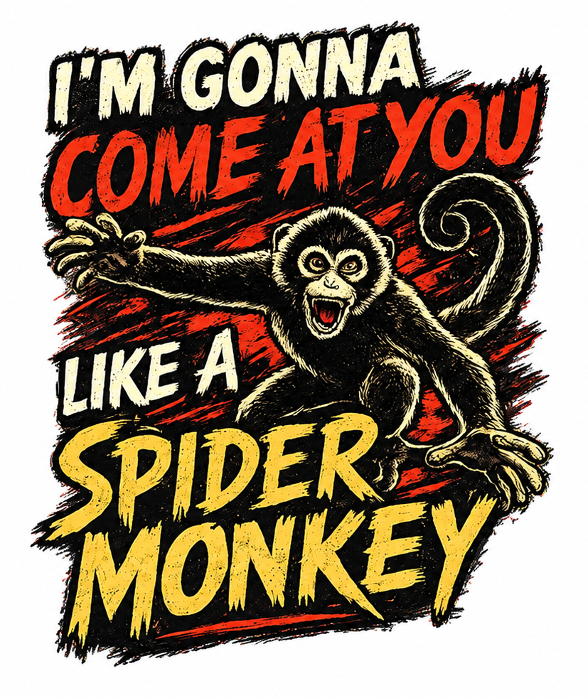 "I'm Gonna Come at You Like a Spider Monkey" Unisex T-Shirt