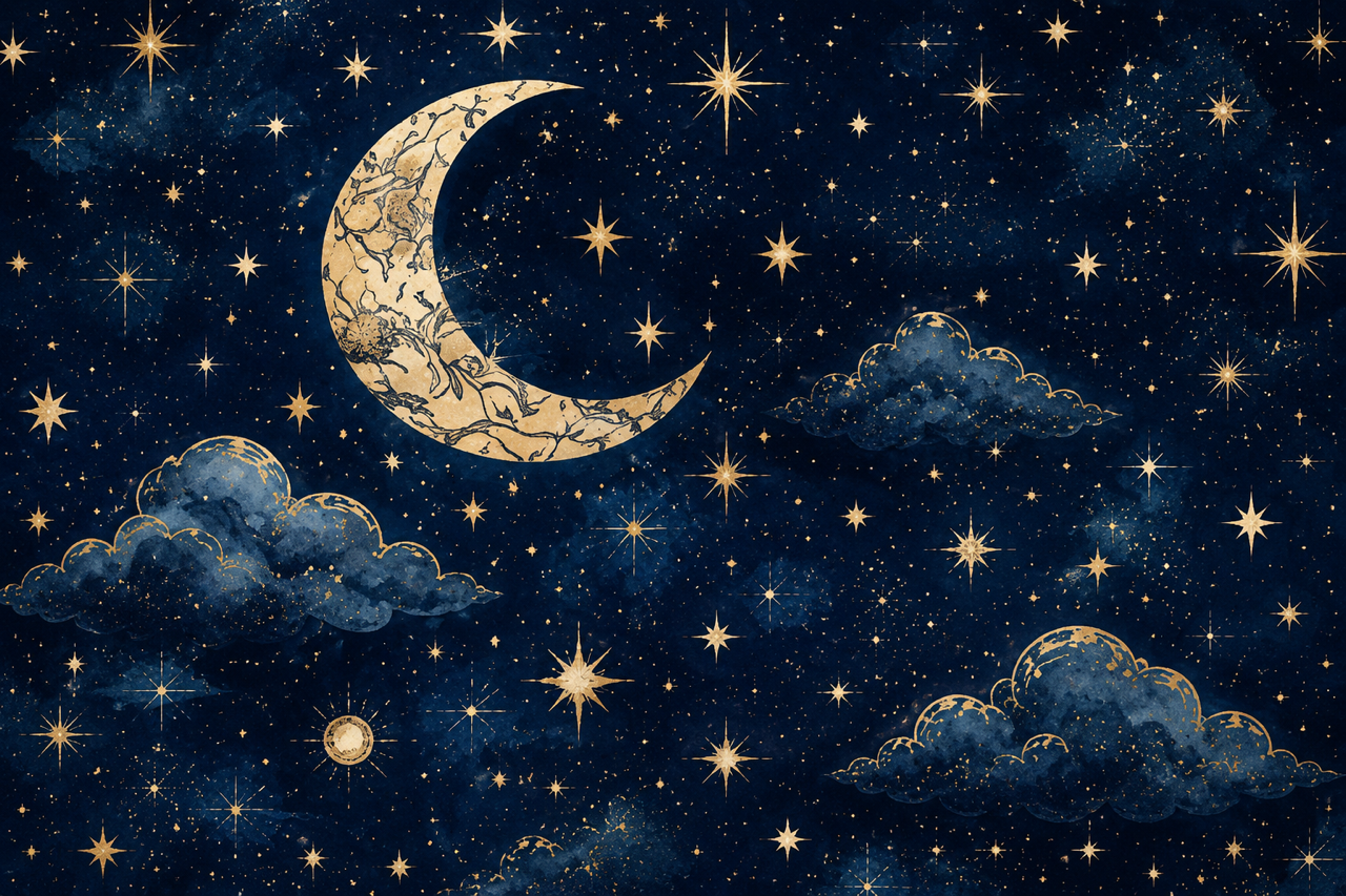 Celestial Moon & Stars 20oz Skinny Tumbler tumbler product image - Celestial Moon Stars 20oz Skinny