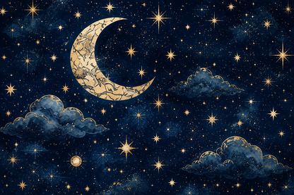 Celestial Moon & Stars 20oz Skinny Tumbler tumbler product image - Celestial Moon Stars 20oz Skinny