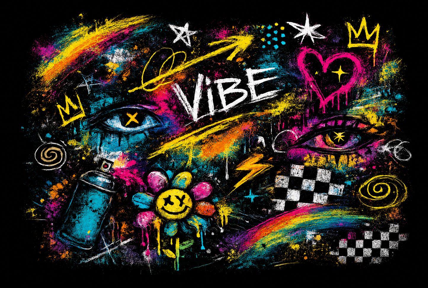 "Vibe" Abstract Unisex T-Shirt