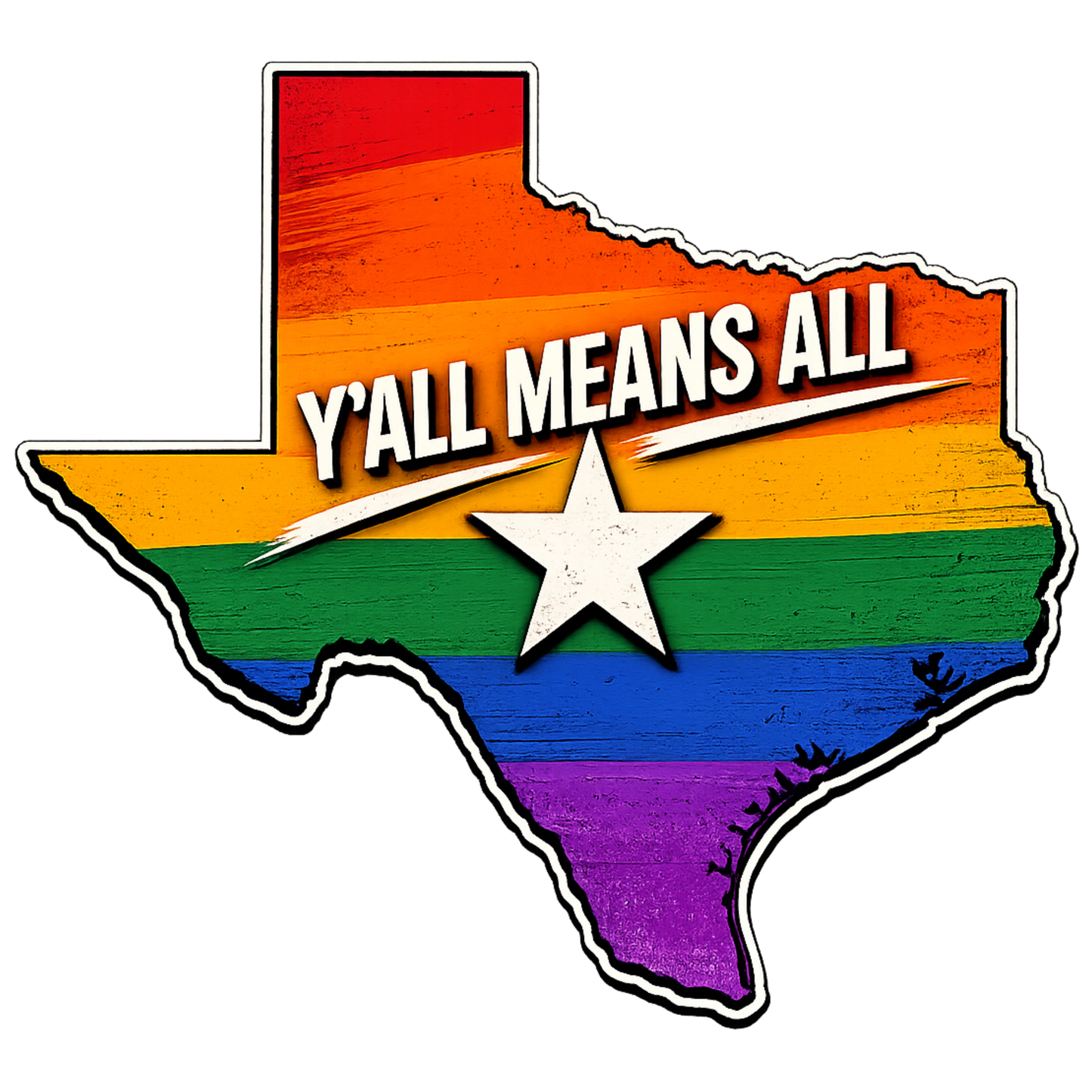 "Y'all Means All" Texas Pride T-Shirt