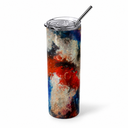 Cosmic Nebula: Abstract Nebula Art 20oz Skinny Tumbler