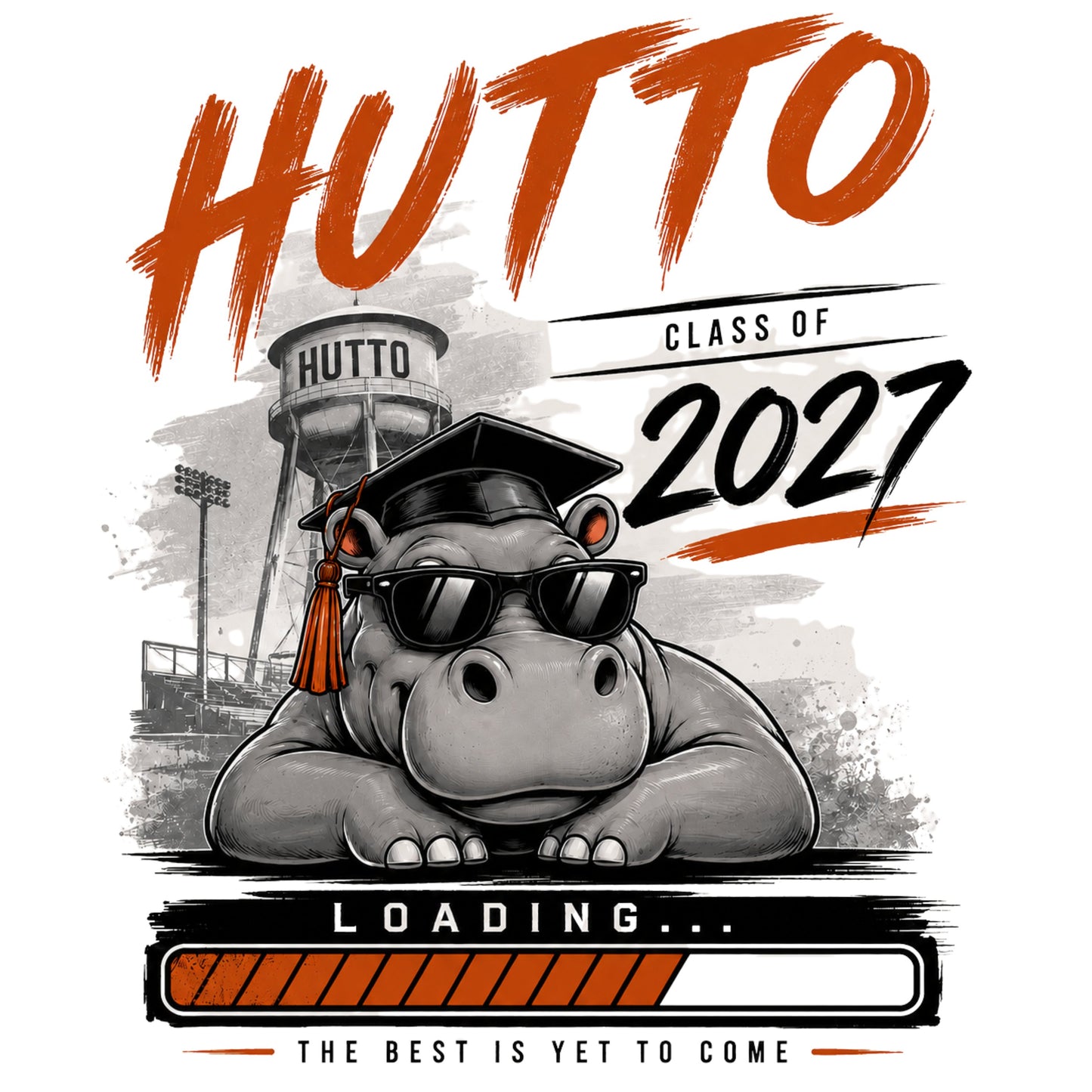 "Hutto Seniors Class of 2027" Loading T-Shirt