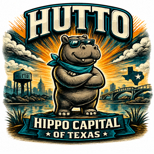 "Hutto Hippo Capital" Unisex T-Shirt
