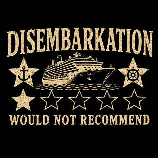 "Disembarkation: Would Not Recommend" Unisex T-Shirt