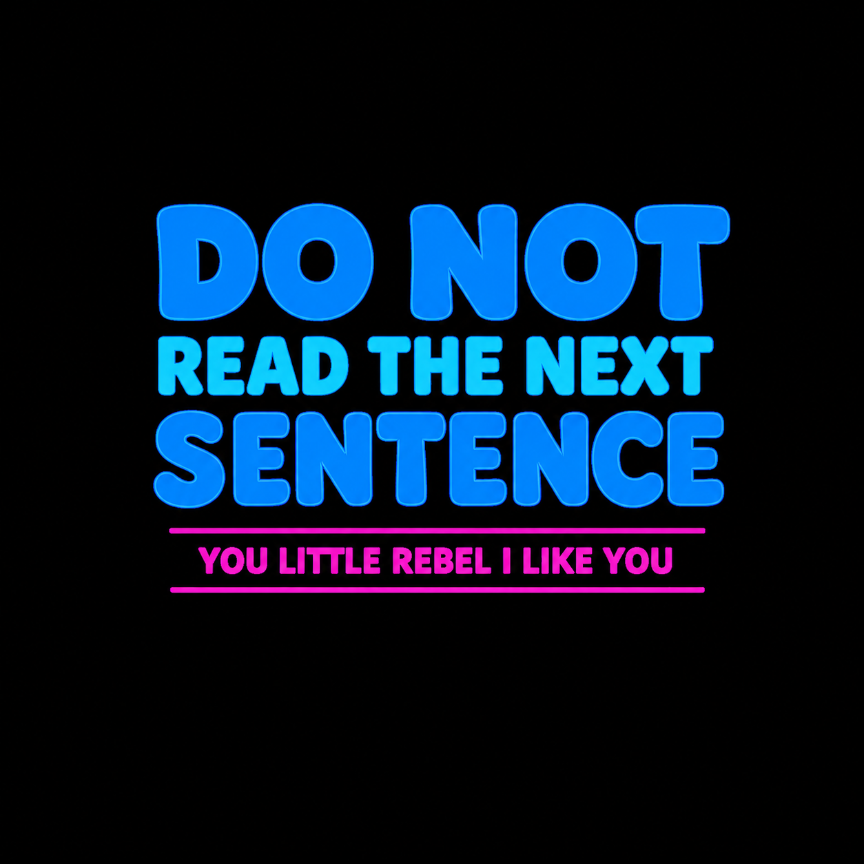 "Do Not Read" Unisex T-Shirt