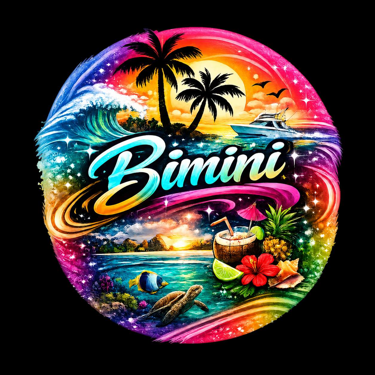 "Bimini" Tropical Paradise Unisex T-Shirt