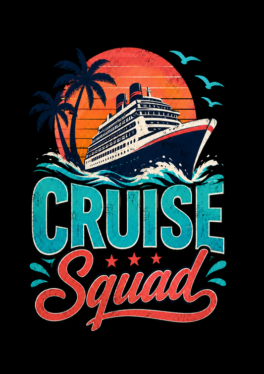 "Cruise Squad" Vintage Style Unisex T-Shirt